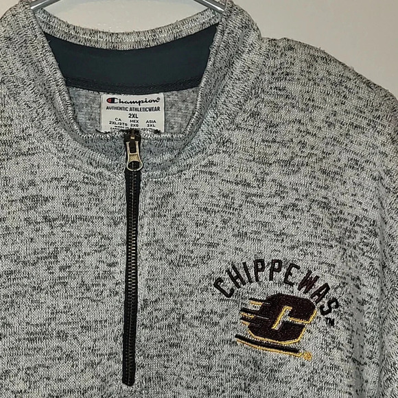 Champion Chippewas Central Michigan University 3XL Men's pullover sweater LOT E8 - Picture 2 of 8
